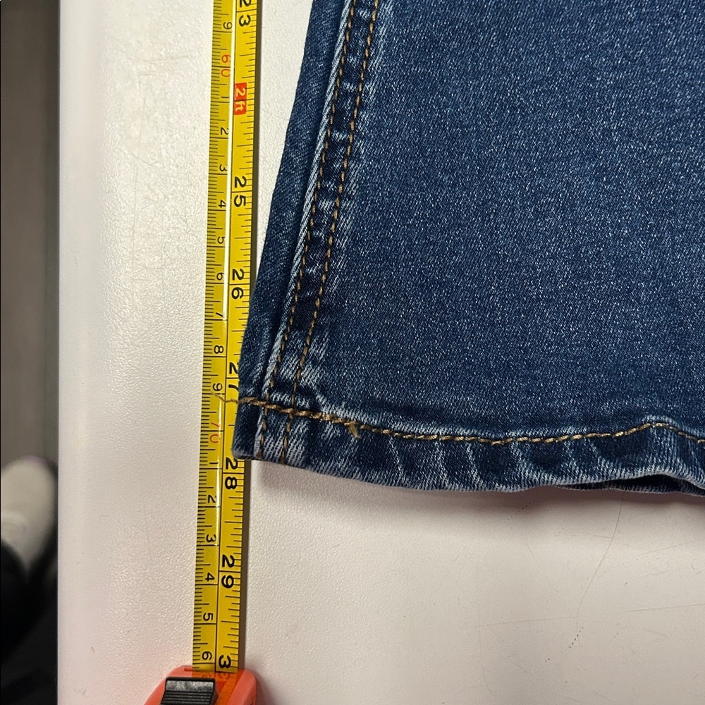 Rock & Roll Denim Women's Classic Blue Bell Bottom/Flared Stretch Jeans - Picture 7 of 8